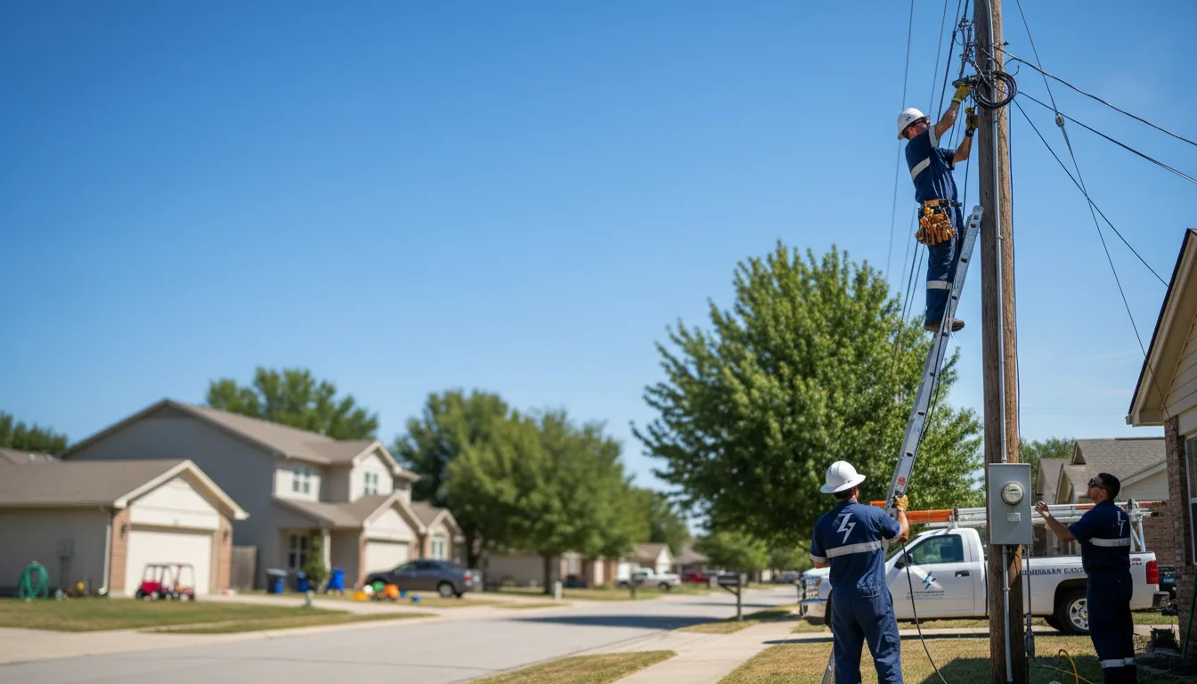 Residential electrician providing installation services in Claridge, PA